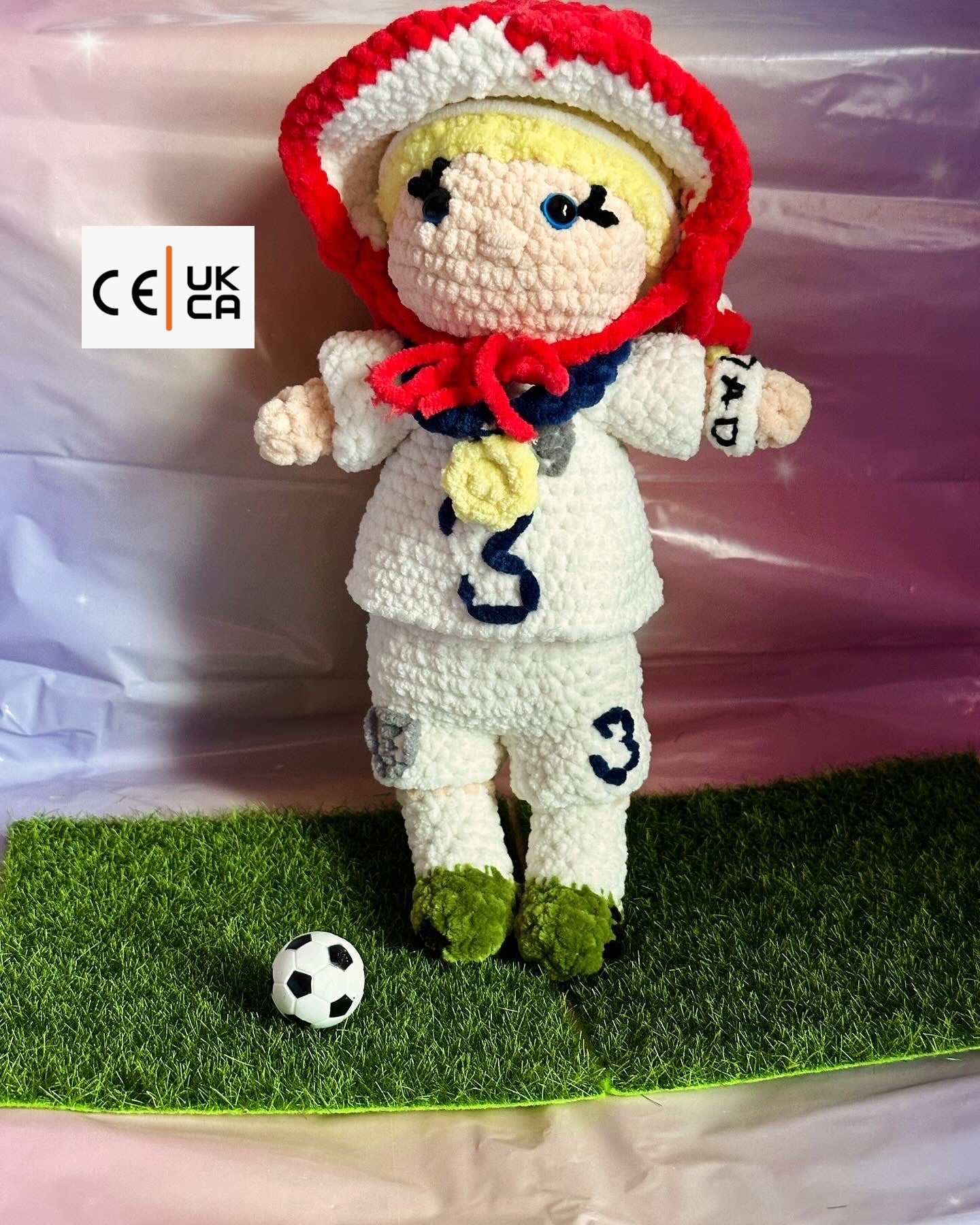 International Women's Footballer Doll