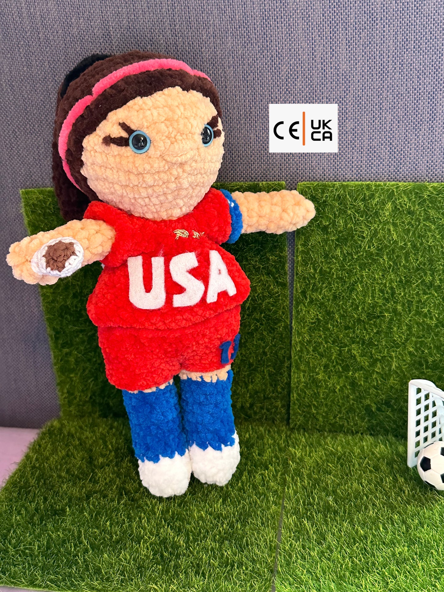 International Women's Footballer Doll
