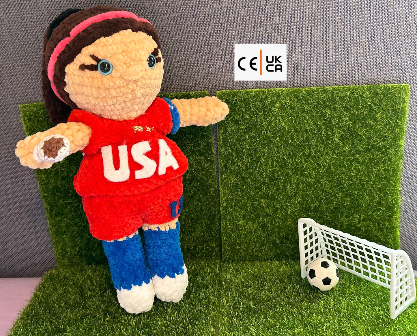 International Women's Footballer Doll