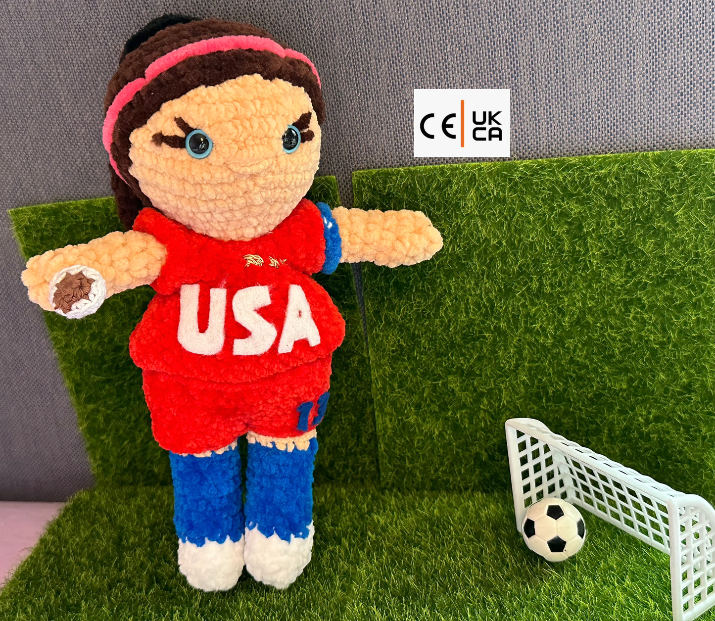 International Women's Footballer Doll