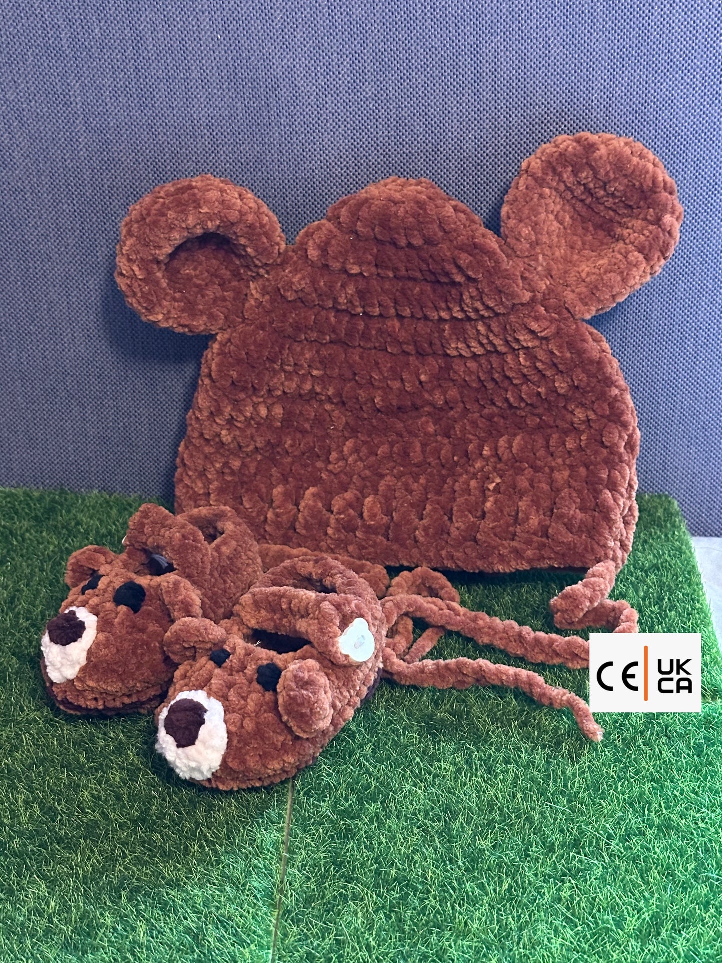 Buddy Bear Bonnet & Booties