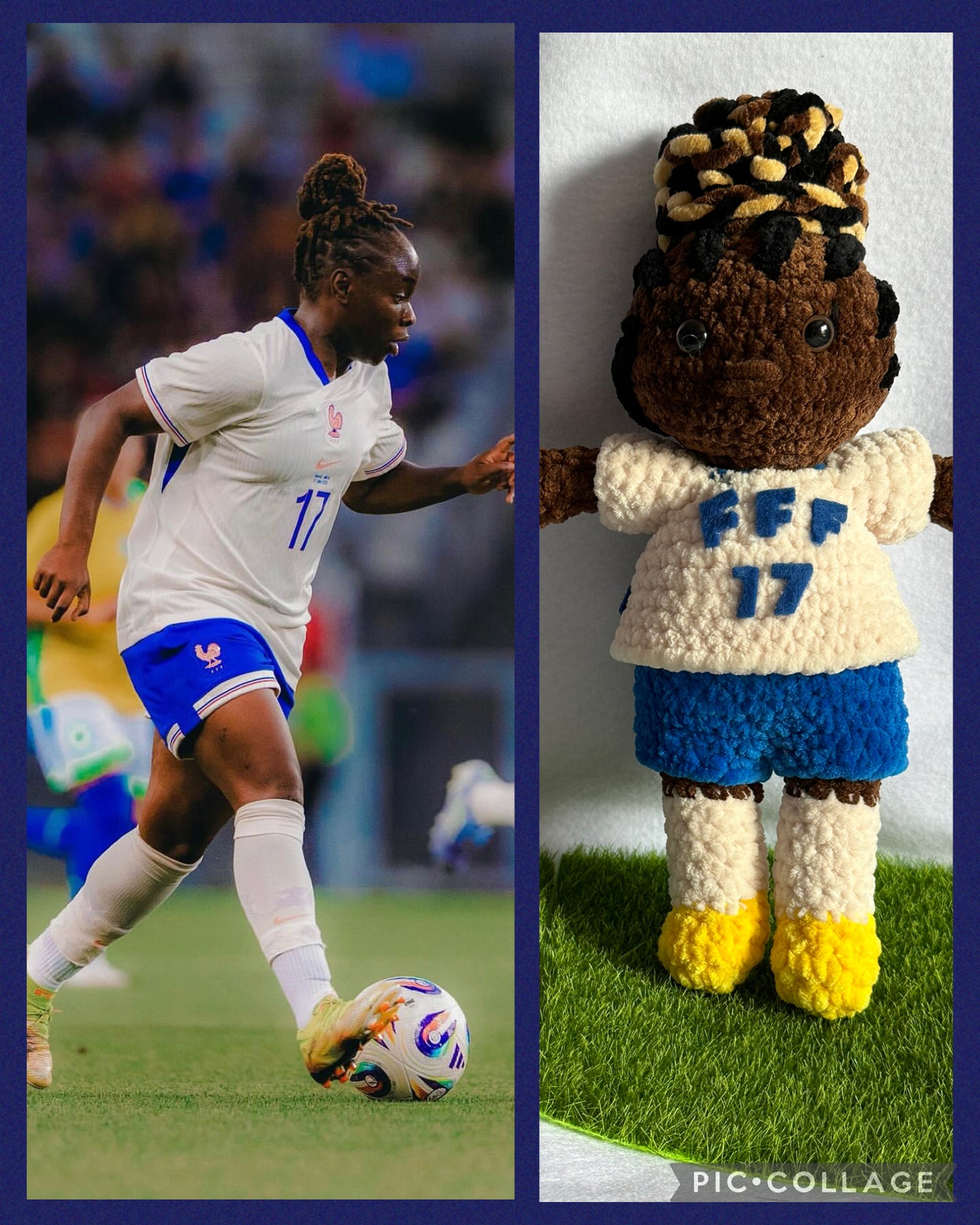 International Women's Footballer Doll