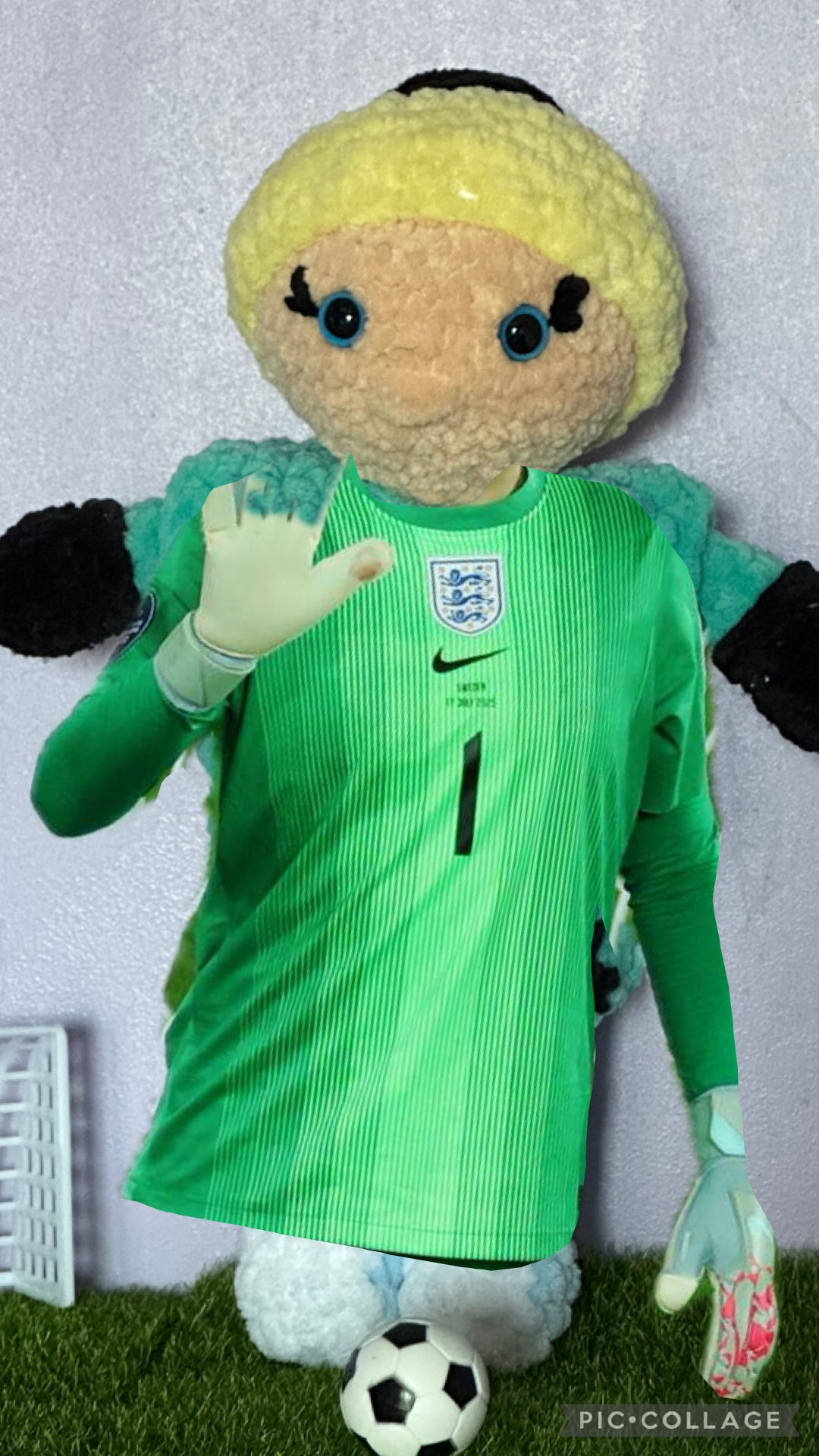 International Women's Footballer Doll