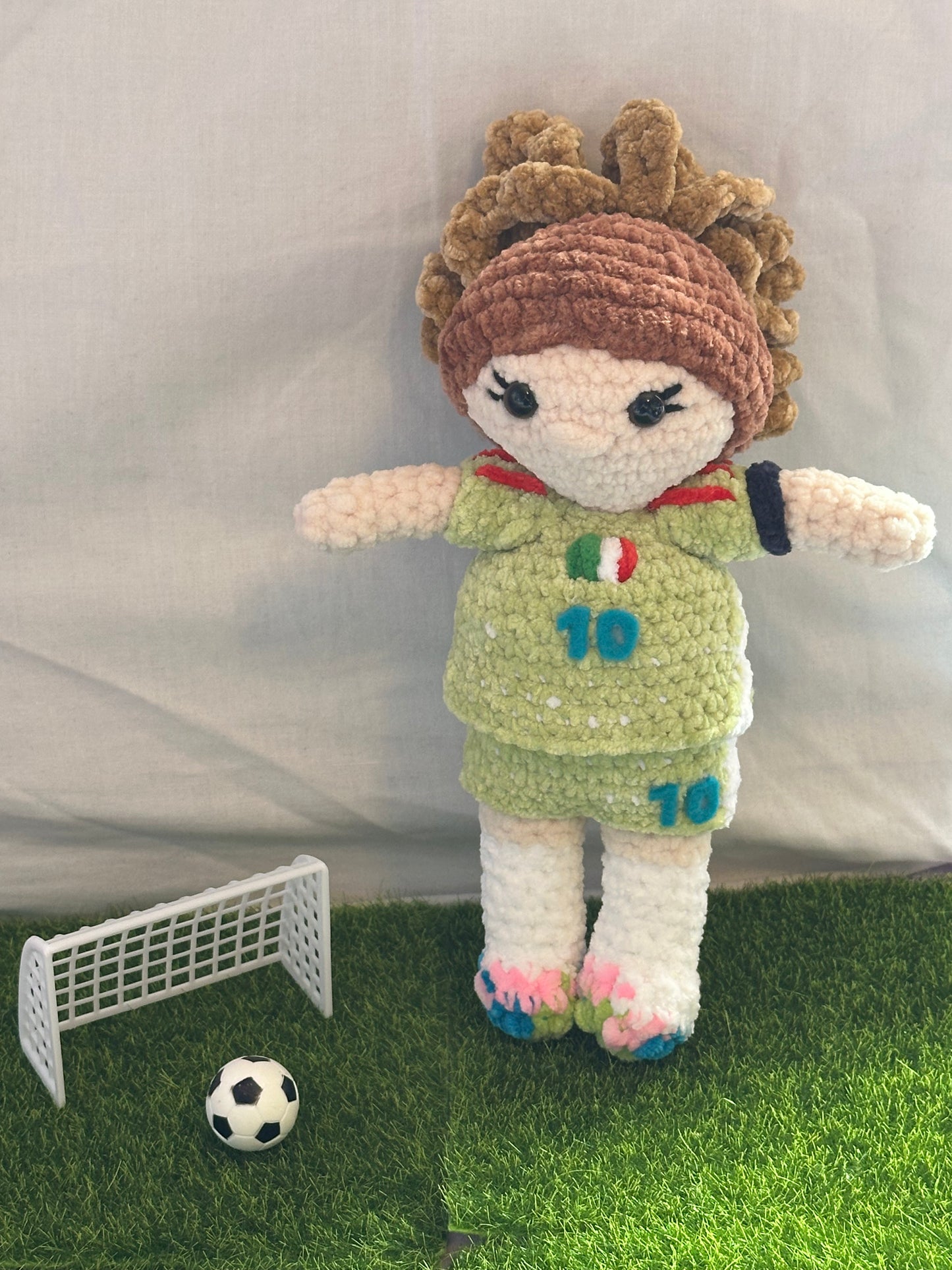 International Women's Footballer Doll