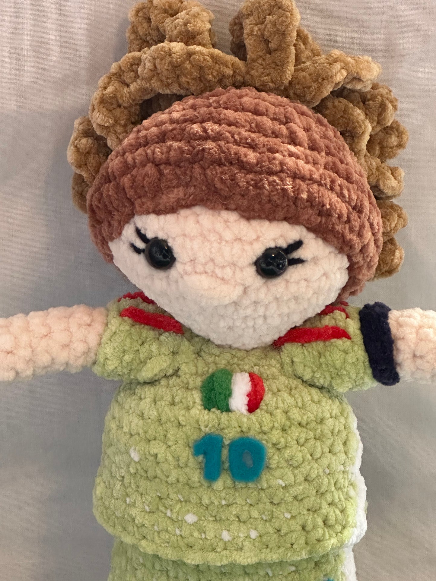 International Women's Footballer Doll