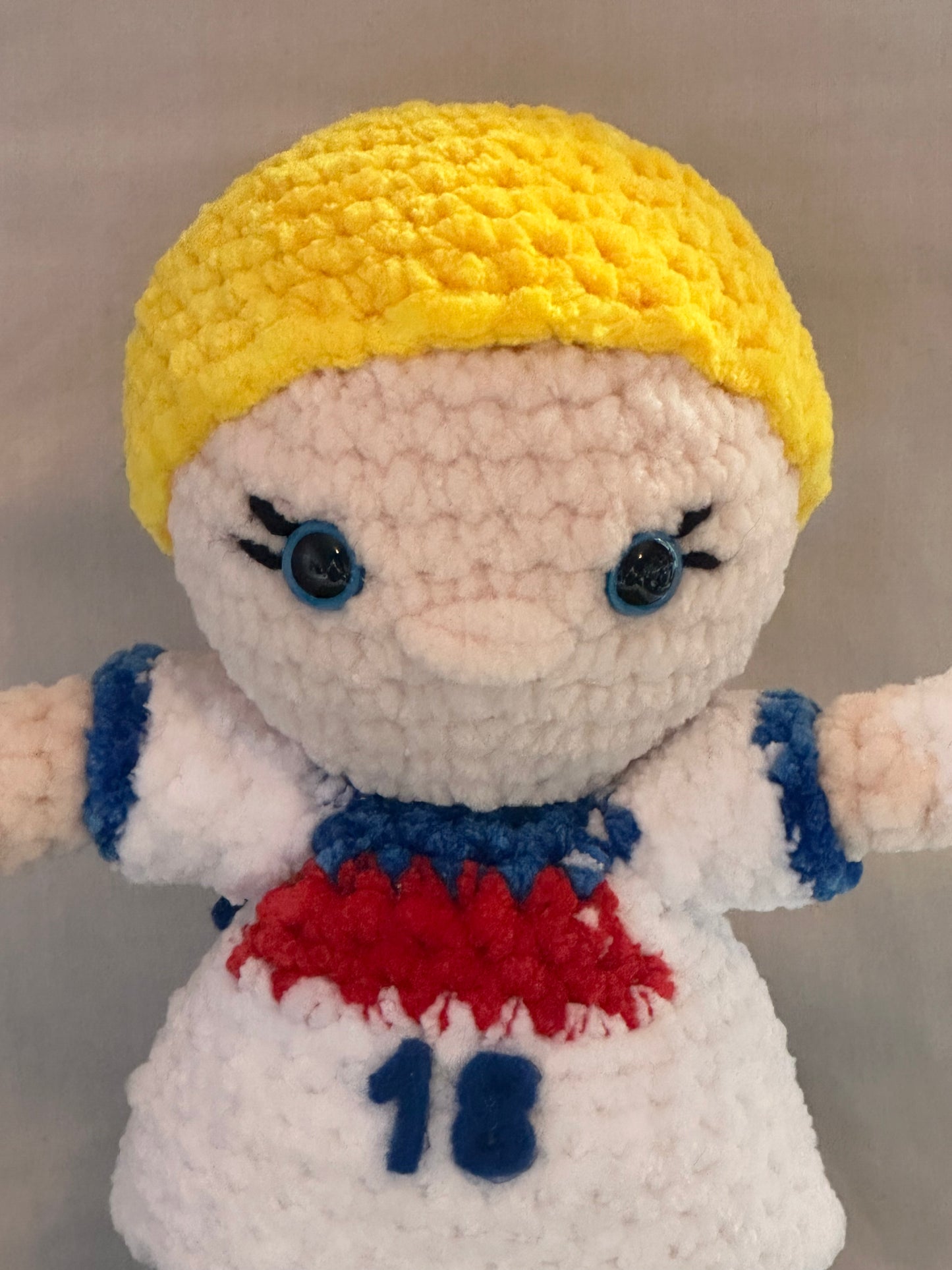 International Women's Footballer Doll