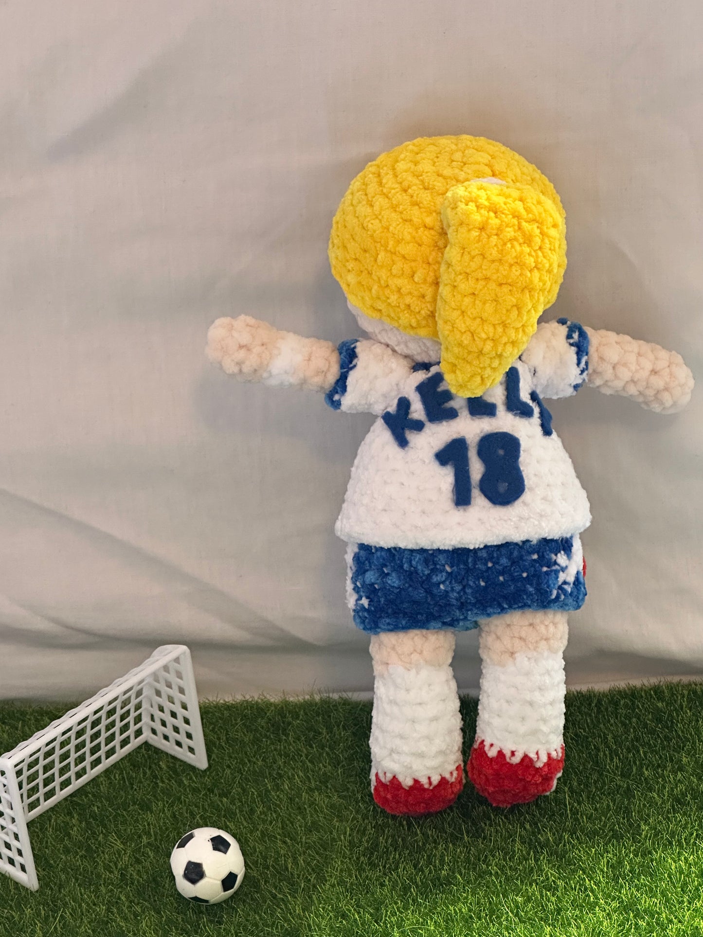 International Women's Footballer Doll