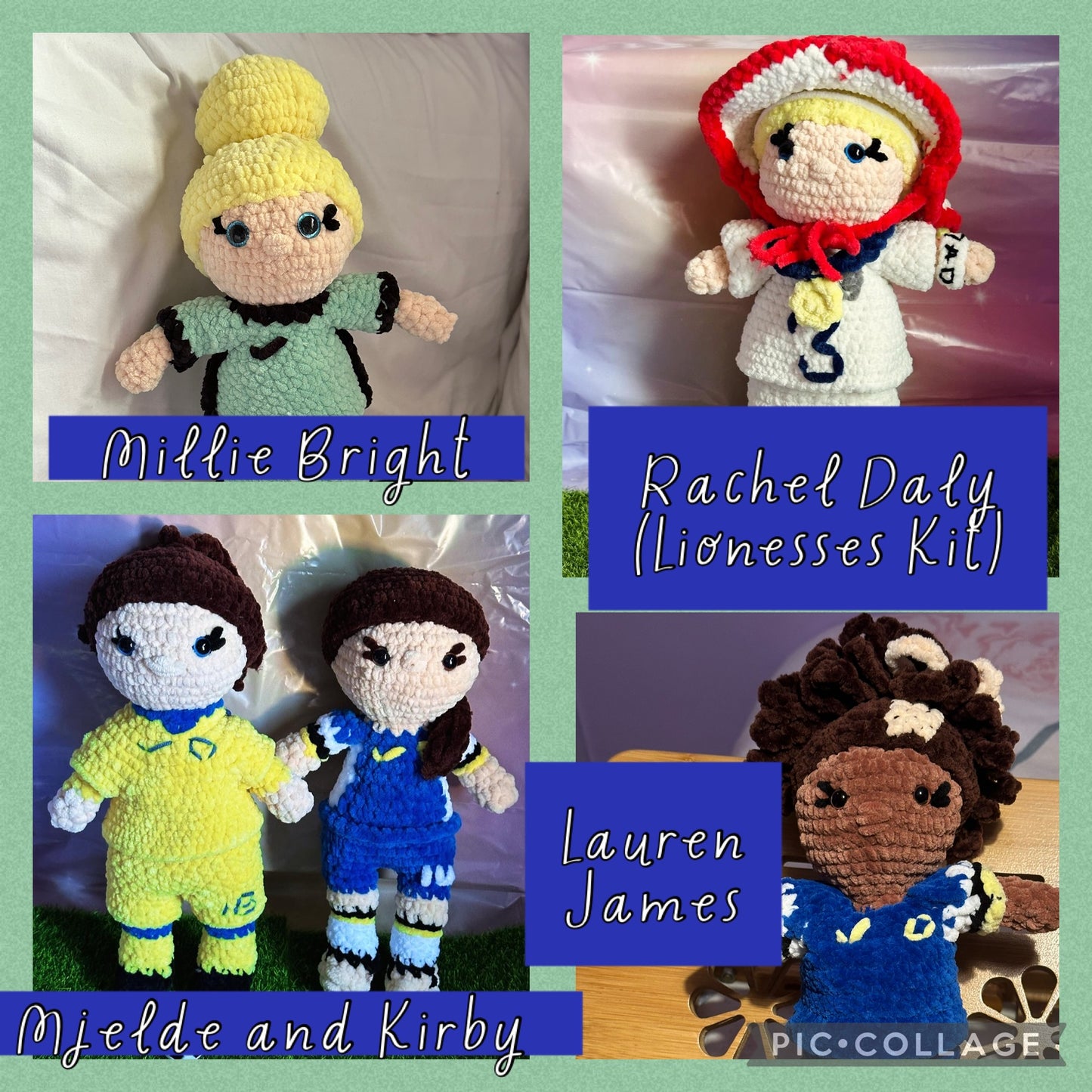 WSL and WSL2 Women Footballer Dolls