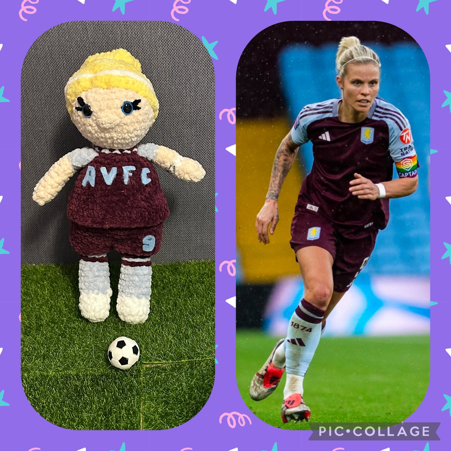 WSL Women Footballer Doll