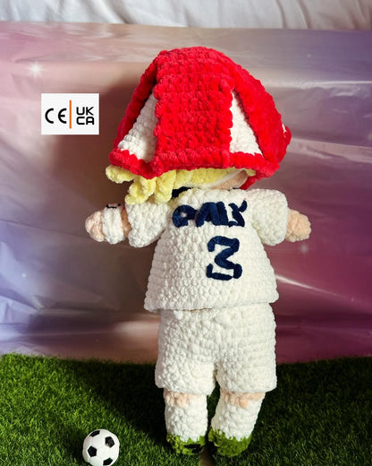 International Women's Footballer Doll