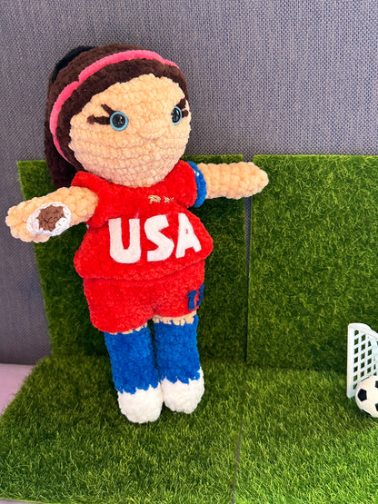 Alex Morgan Footballer Doll