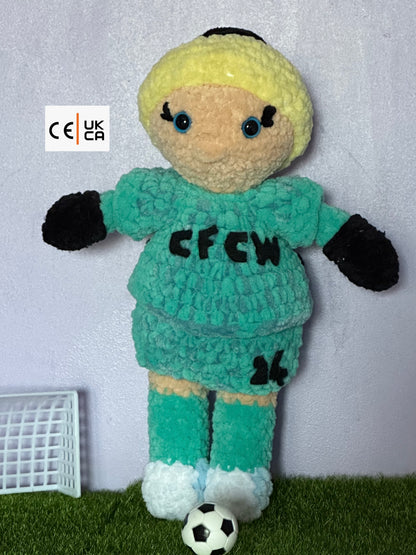 WSL Women Footballer Doll