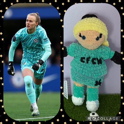 WSL Women Footballer Doll