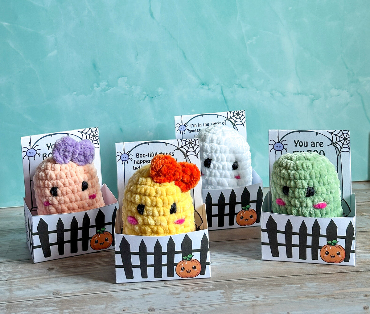 Ghosts with Tombstone Quote Boxes