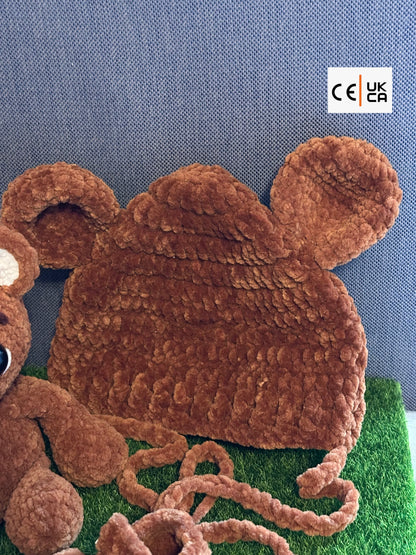 Buddy Bear Bonnet & Booties
