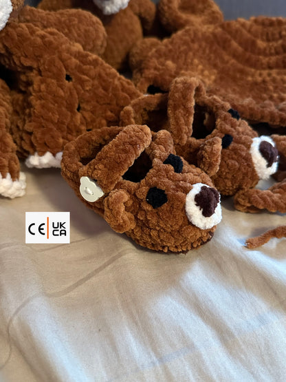 Buddy Bear Bonnet & Booties
