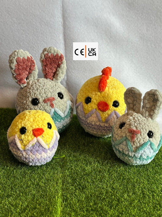 Easter Egg Chicks and Bunnies