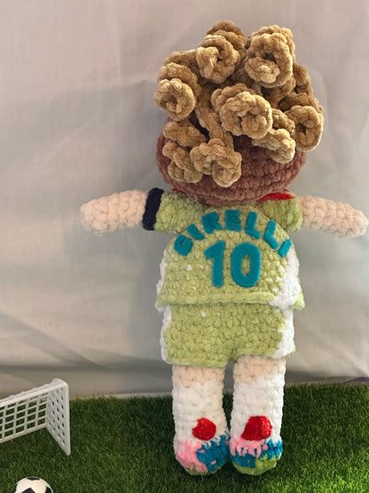 International Women's Footballer Doll