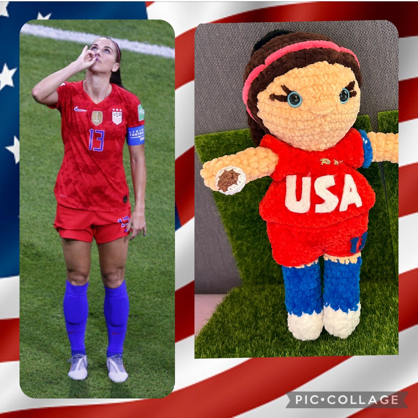 Alex Morgan Footballer Doll